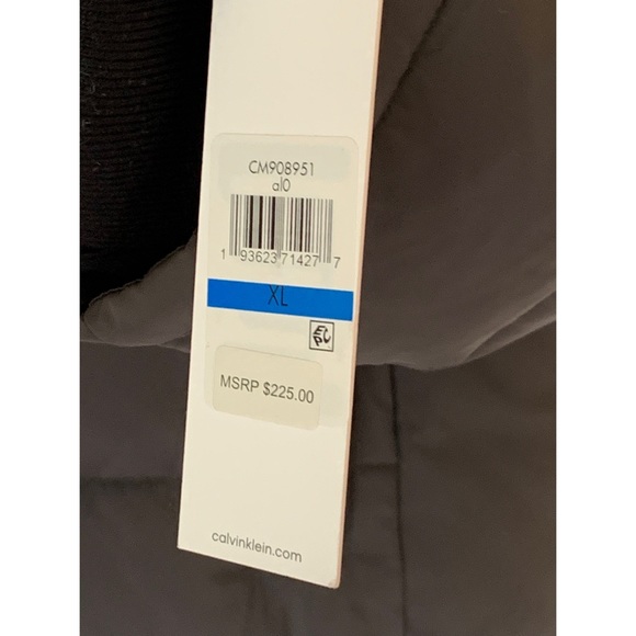 NWT Men’s Calvin Klein Puffer Jacket Size XL, Black Retail $225 - Picture 5 of 8